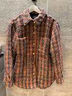 Maison Scotch Wool-Blend Tweed Shirt Jacket, Kleding | Dames, Jasje, Roze, Maat 34 (XS) of kleiner, Gedragen