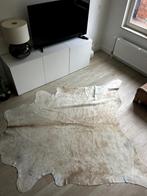 Koeienhuid vloerkleed beige egaal 231 x 243 cm van Koelap, Ophalen, Beige, 200 cm of meer, Zo goed als nieuw