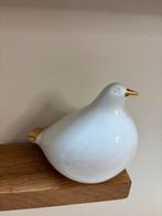 Vintage wit goud keramiek duif, Antiek en Kunst, Ophalen of Verzenden