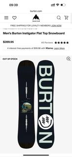 Burton Instigator 2020 - size 155 - beginner. Flat top, Sport en Fitness, Snowboarden, Ophalen of Verzenden, Zo goed als nieuw