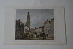 ZUTPHEN Originele Staalgravure J.L. Terwen 1858 Gekleurd G66, Antiek en Kunst, Kunst | Etsen en Gravures, Verzenden