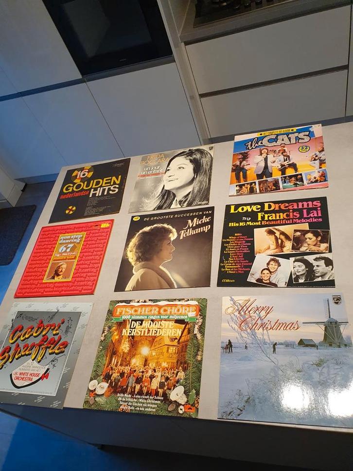 Klassieke LP collectie in vintage opbergkoffer, Sieraden, Tassen en Uiterlijk, Beautycases, Gebruikt, Hardcase, Overige kleuren