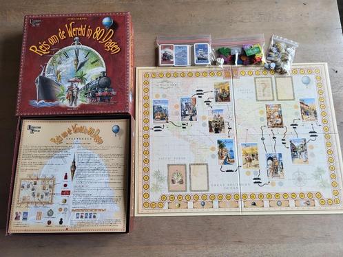 spel reis om de wereld in 80 dagen, Hobby en Vrije tijd, Gezelschapsspellen | Bordspellen, Gebruikt, Een of twee spelers, Drie of vier spelers