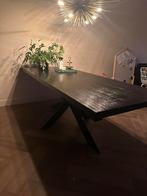 Eettafel Richmond Oakura zwart, Huis en Inrichting, Tafels | Eettafels, Ophalen, 200 cm of meer, 50 tot 100 cm, Zo goed als nieuw