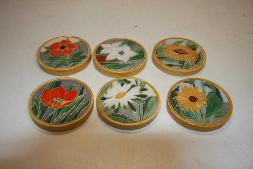 westraven utrecht bloemen onderzetters 7,5 cm dia (266), Huis en Inrichting, Woonaccessoires | Onderzetters, Gebruikt, Overig