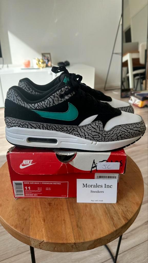 Nike Air Max 1 Atmos Elephant (2017) EU 45 top staat, Kleding | Heren, Schoenen, Overige kleuren, Ophalen of Verzenden