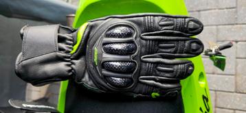 Rst kawasaki leren motorhandschoenen beschikbaar voor biedingen