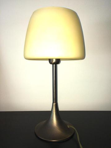 MASSIVE touch tafellamp met glazen kap (H42cm) beschikbaar voor biedingen