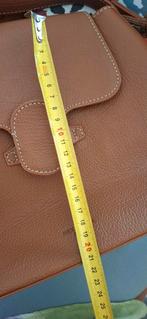 Bruin lederen rugtas Hexagona Paris, Overige merken, Minder dan 30 cm, Ophalen of Verzenden, Minder dan 25 cm
