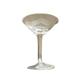 Vintage cocktail / Martini glas mooi geetst patroon 0305, Glas, Overige stijlen, Glas of Glazen, Gebruikt