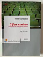 Cijfers spreken – Overtuigen met onderzoek en statistiek, Joep Brinkman, Zo goed als nieuw, Beta, HBO