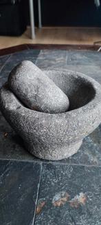 Authentiek Indonesische Stamper en Vijzel (Tjobek & Oelekan), Ophalen, Zo goed als nieuw