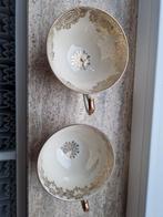 Vintage kopjes met gouden details, Antiek en Kunst, Ophalen