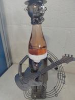 Wijnfleshouder Gitaar - Metalen Kunst, Antiek en Kunst, Ophalen