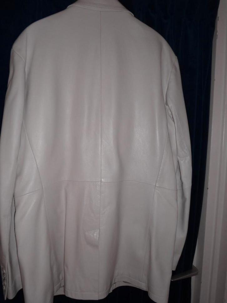 Leren Colbert Nieuw, Kleding | Heren, Grote Maten, Nieuw, Jasje of Colbert, Wit, Ophalen of Verzenden