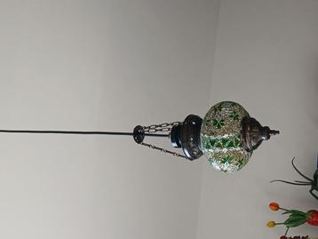 mozaieken hanglamp, limegroen, bohemian, sfeervol, Oosters beschikbaar voor biedingen