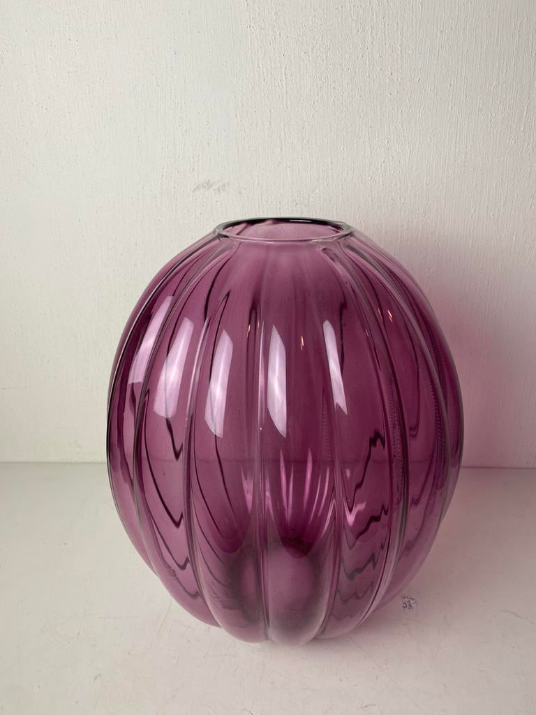 Glazen Ikea vaas design Gunnel Sahlin, Model Varliks, Gebruikt, Overige kleuren, Ikea, Ophalen of Verzenden