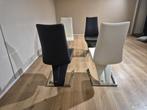 4x Rolf Benz 7800 - Eetkamerstoelen - Nieuwstaat - Zwart-Wit, Voltastraat 21, Barneveld, Zwart, Rolf Benz 7800 stoelen, eetkamer, leolux, vitra, minotti