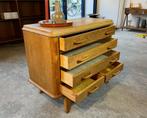 vintage ladekast eikenhout mooie staat 87 breed, Ophalen, Gebruikt, -, 50 tot 100 cm