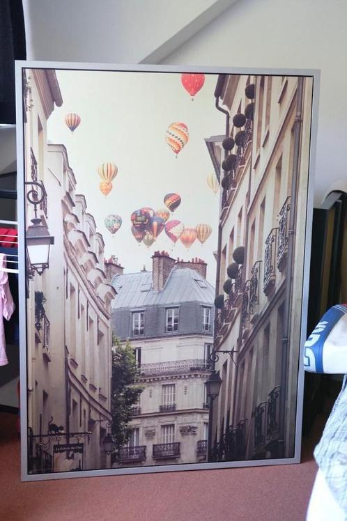 Poster Parijs luchtballonnen van Ikea, Huis en Inrichting, Woonaccessoires | Schilderijen, Tekeningen en Foto's, Zo goed als nieuw