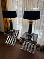 Eichholtz Monaco Lampen Set - Zilver - Perfecte Staat, Ophalen of Verzenden, Zo goed als nieuw, Metaal, Minder dan 100 cm