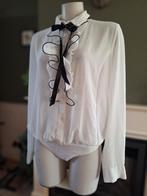 Rinascimento bodystocking body stocking top L Gratis Verz., Verzenden, Wit, Zo goed als nieuw, Lange mouw