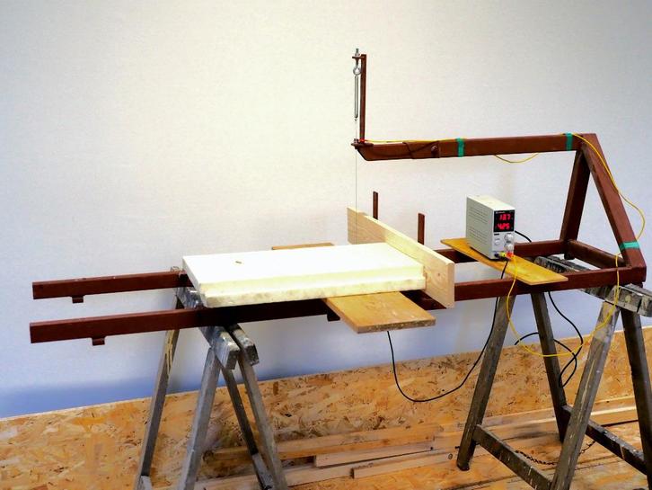 Gloeidraadsnijder voor polystyreen (XPS / PSE / tempex), Doe-het-zelf en Verbouw, Gereedschap | Zaagmachines, Zo goed als nieuw