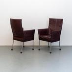 6 Originele Montis Chaplin stoelen kleur: Cherry, Huis en Inrichting, Stoelen, Niet ingevuld, Niet ingevuld, Leer, Ophalen of Verzenden