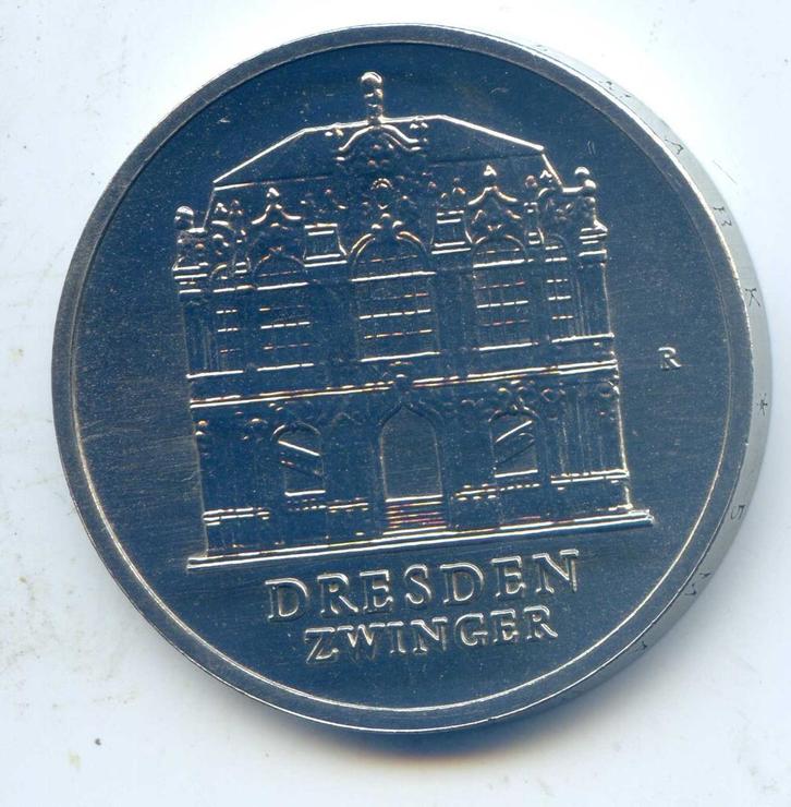 Duitsland DDR 5 Mark 1985 Dresden Zwinger Export Kwaliteit, Postzegels en Munten, Munten | Europa | Niet-Euromunten, Duitsland