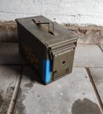 Metalen munitiekist ammo box  .50  munitie, Ophalen of Verzenden, Landmacht, Nederland, Kist of Geocache