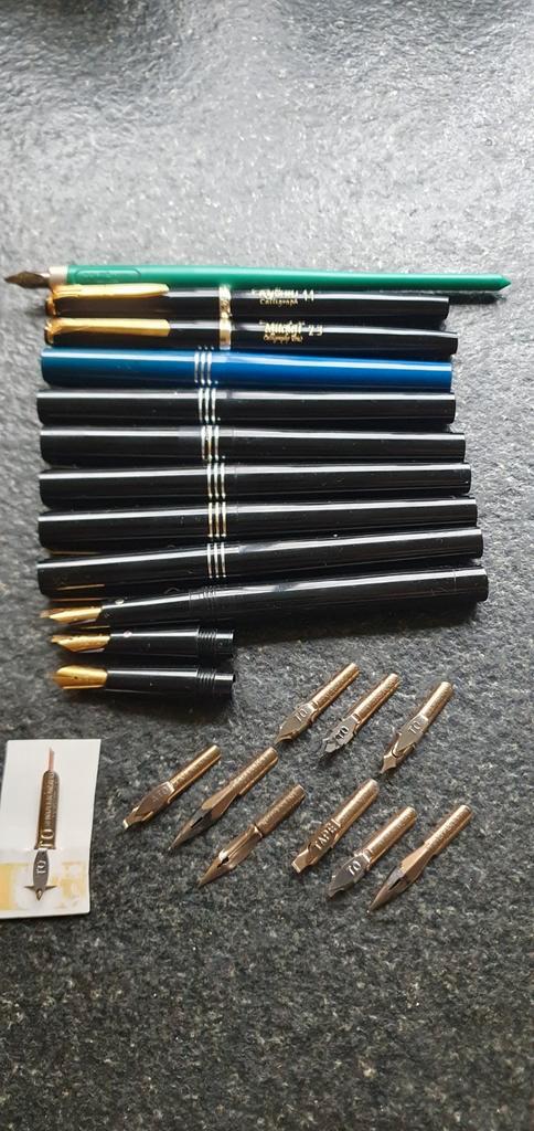 Kalligrafie pennen kalligrafeerpen Osmiroid Mitchell Reform, Verzamelen, Pennenverzamelingen, Balpen, Overige merken, Ophalen of Verzenden