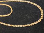 14 k gouden platte koningsketting 26,8 gram 70 cm, Sieraden, Tassen en Uiterlijk, Kettingen, Ophalen of Verzenden, Nieuw, Goud