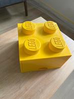 Gele lego opbergdoos vierkant met lade, Ophalen of Verzenden, Zo goed als nieuw