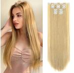 Clip-in Haarverlenging - Middelblond - Nieuw, Ophalen of Verzenden, Nieuw, Pruik of Haarverlenging