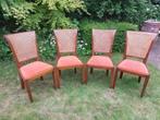 Vier nette eetkamer stoelen (4 stuks), Huis en Inrichting, Ophalen, Gebruikt, Overige kleuren, Riet of Rotan