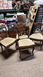 Set van 4 antieke chippendale stoelen, Antiek en Kunst, Ophalen of Verzenden