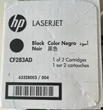 HP 83A (CF283AD) Zwart - 2-Pack Toner, Ophalen of Verzenden, Nieuw, Toner