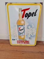 Emaille bord Topel, Ophalen of Verzenden, Zo goed als nieuw, Reclamebord