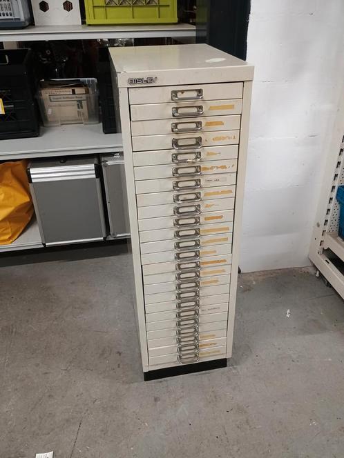 Bisley ladekast industriele metalen kast, Huis en Inrichting, Kasten | Roldeurkasten en Archiefkasten, Gebruikt, Minder dan 100 cm