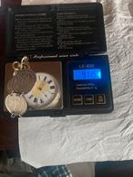 Antiek zilveren horloge met zilveren antieke munten, Ophalen of Verzenden, Zilver