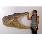 Krokodil voor aan de muur 128 cm - krokodillen decoratie