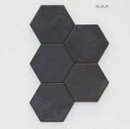 Equipe, Kromatika BLACK, 26467, 11,6x10,1 cm, hexagon tegels, Ophalen, Keramiek, Nieuw, Minder dan 20 cm