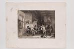 Herberg met tekenaar en boeren - Anthony Cornelis Cramer, Antiek en Kunst, Kunst | Litho's en Zeefdrukken, Verzenden