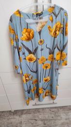 Norah Jurk - Maat 46 - Bloemenprint, Ophalen, Blauw, Maat 46/48 (XL) of groter, Zo goed als nieuw