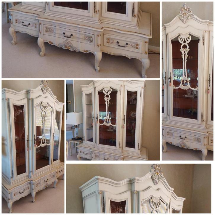 porselein kast, Huis en Inrichting, Kasten | Vitrinekasten, Gebruikt, 200 cm of meer, 150 tot 200 cm, 50 tot 75 cm, Met lade(s)