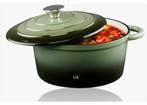 Alpina gietijzeren braadpan rond 24 cm, 3,8 ltr., Nieuw, Ophalen of Verzenden, Koekenpan of Braadpan, Gietijzer