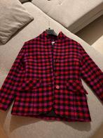 Vintage Mantel Geruit Maat 42, Kleding | Dames, Verzenden, Maat 42/44 (L), Zo goed als nieuw, Jasje