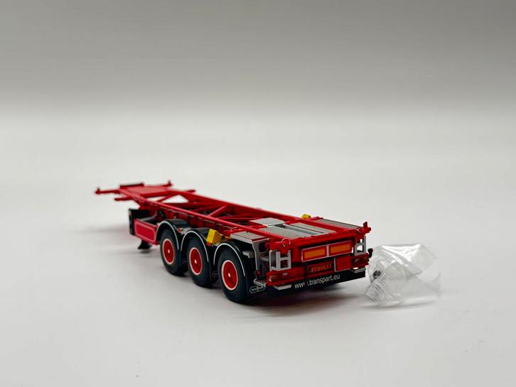 WSI CONTAINER TRAILER VAN HOOL KRAKER, Hobby en Vrije tijd, Modelauto's | 1:50, Nieuw, Bus of Vrachtwagen, Wsi, Ophalen of Verzenden