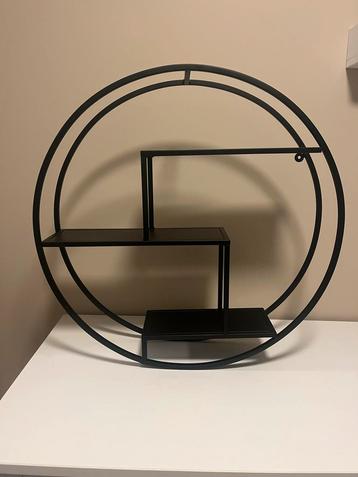 Rond zwart metalen wandrek 60cm.  beschikbaar voor biedingen