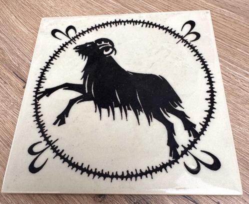 Vintage tegel sterrenbeeld  ram 15x15cm, Huis en Inrichting, Overige Huis en Inrichting, Zo goed als nieuw, Ophalen of Verzenden